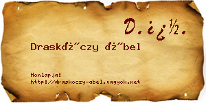 Draskóczy Ábel névjegykártya